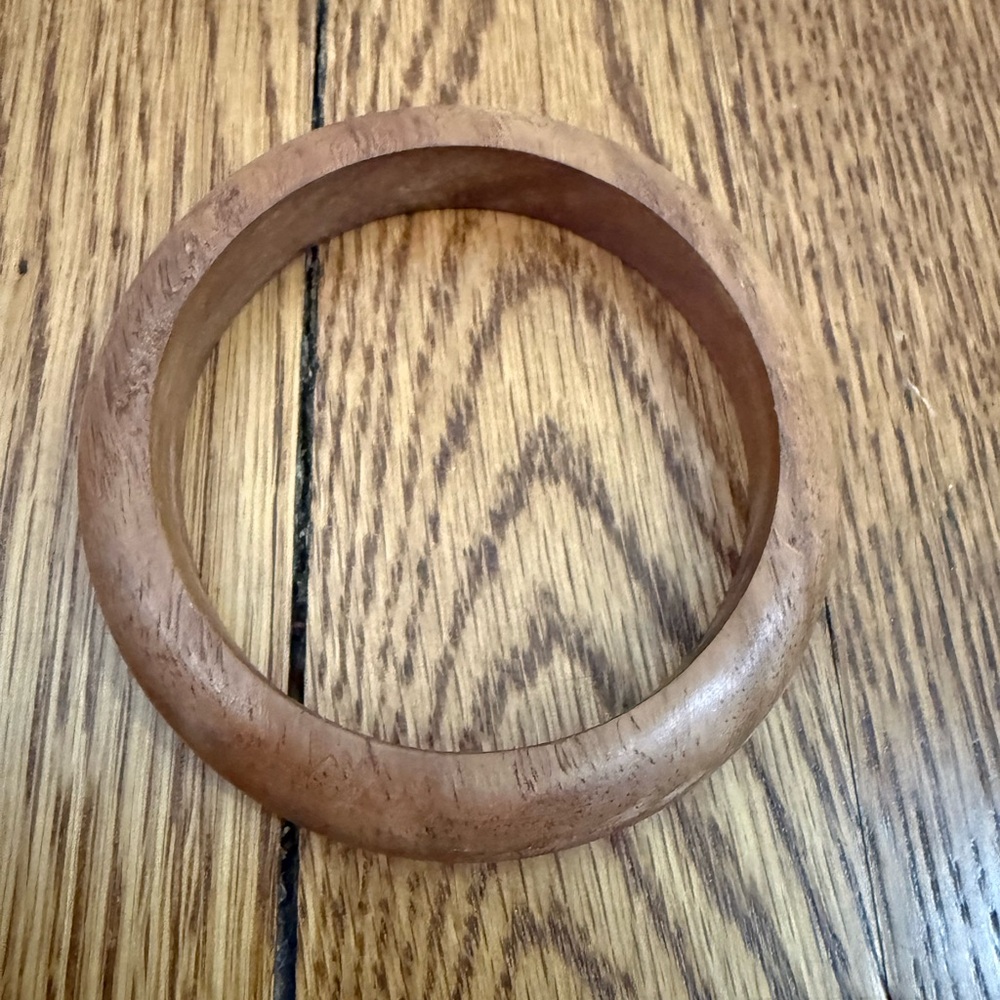 Trio of Natural Wooden Bangles - Picture 6 of 7